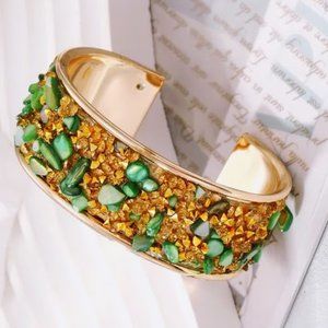 Stunning cuff beaded bracelet